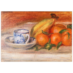 Darstellung des Puzzle Motivs Oranges, Bananas, and Teacup (1908) by Pierre-Auguste Renoir - Puzzleteile: 500