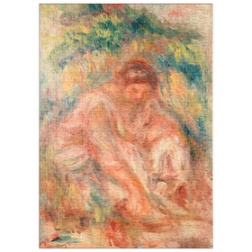 Darstellung des Puzzle Motivs Sketch of a Woman (1916) by Pierre-Auguste Renoir - Puzzleteile: 500