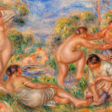 Bathing Group (1916) by Pierre-Auguste Renoir 1000 Puzzle 3D Modell