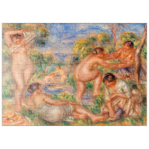 puzzleplate Bathing Group (1916) by Pierre-Auguste Renoir 100 Puzzle