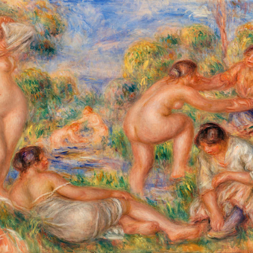 Bathing Group (1916) by Pierre-Auguste Renoir 100 Puzzle 3D Modell