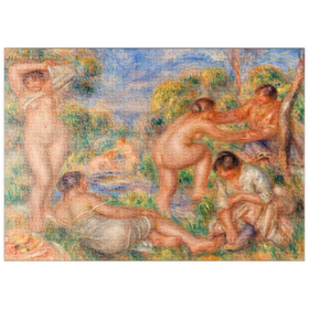 Darstellung des Puzzle Motivs Bathing Group (1916) by Pierre-Auguste Renoir - Puzzleteile: 500