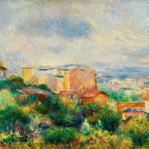 View From Montmartre (Vue de Montmartre) (1892) by Pierre-Auguste Renoir 1000 Puzzle 3D Modell