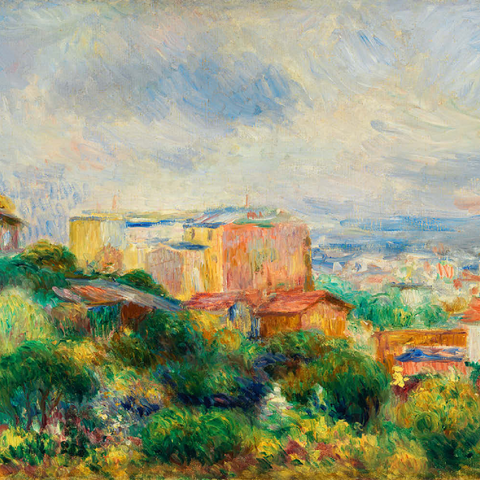 View From Montmartre (Vue de Montmartre) (1892) by Pierre-Auguste Renoir 100 Puzzle 3D Modell