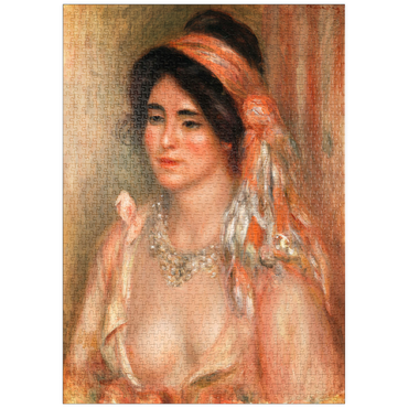 puzzleplate Woman with Black Hair (Jeune femme avec cheveux noirs, buste) (1911) by Pierre-Auguste Renoir 1000 Puzzle