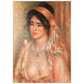 Darstellung des Puzzle-Motivs Woman with Black Hair (1911) by Pierre-Auguste Renoir – Puzzleteile: 200