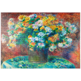 Darstellung des Puzzle-Motivs Chrysanthemums (1881-1882) by Pierre-Auguste Renoir – Puzzleteile: 1000