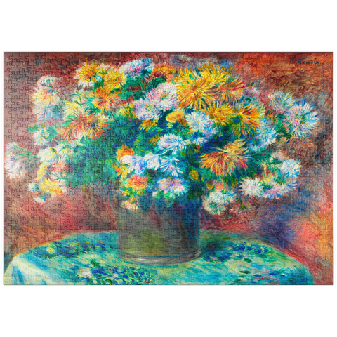 puzzleplate Chrysanthemums (1881–1882) by Pierre-Auguste Renoir 1000 Puzzle