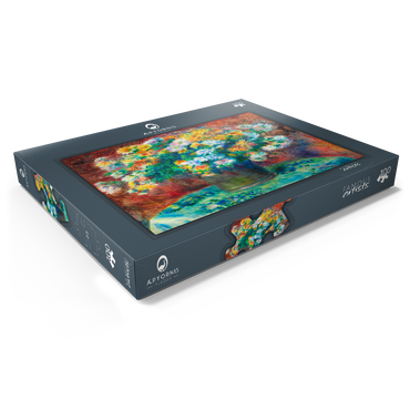 Chrysanthemums (1881–1882) by Pierre-Auguste Renoir 100 Puzzle Schachtel Ansicht1