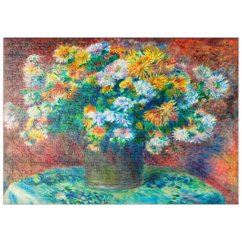 puzzleplate Chrysanthemums (1881–1882) by Pierre-Auguste Renoir 500 Puzzle