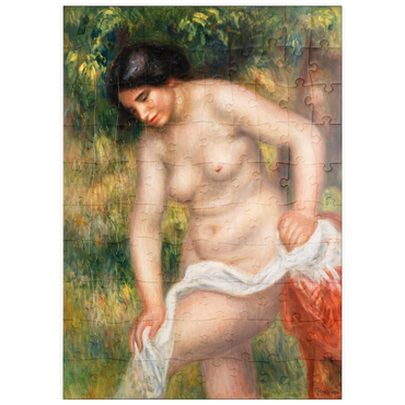 puzzleplate Bather Drying Herself (Baigneuse s'essuyant) (1901–1902) by Pierre-Auguste Renoir 100 Puzzle