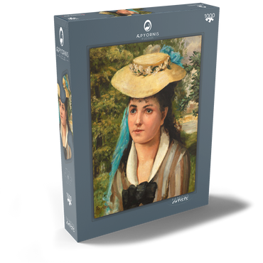 Lise in a Straw Hat (Jeune fille au chapeau de paille) (1866) by Pierre-Auguste Renoir 1000 Puzzle Schachtel Ansicht2