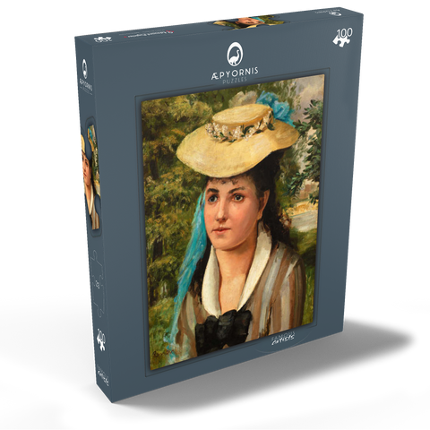 Lise in a Straw Hat (Jeune fille au chapeau de paille) (1866) by Pierre-Auguste Renoir 100 Puzzle Schachtel Ansicht2