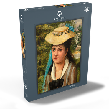 Lise in a Straw Hat (Jeune fille au chapeau de paille) (1866) by Pierre-Auguste Renoir 200 Puzzle Schachtel Ansicht2