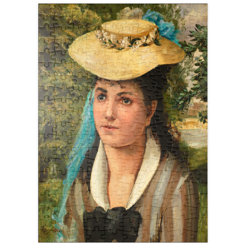 puzzleplate Lise in a Straw Hat (Jeune fille au chapeau de paille) (1866) by Pierre-Auguste Renoir 200 Puzzle