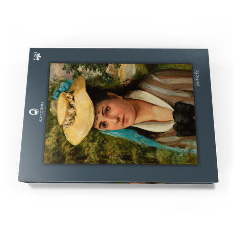 Lise in a Straw Hat (Jeune fille au chapeau de paille) (1866) by Pierre-Auguste Renoir 500 Puzzle Schachtel Ansicht3