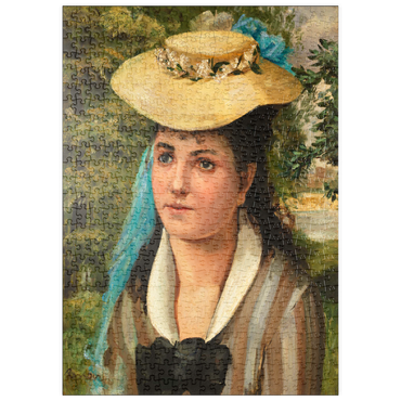 puzzleplate Lise in a Straw Hat (Jeune fille au chapeau de paille) (1866) by Pierre-Auguste Renoir 500 Puzzle