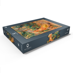 Darstellung des Puzzle Motivs Woman in Pink and Yellow in a Landscape (1917-1919) by Pierre-Auguste Renoir - Puzzleteile: 500