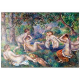 Darstellung des Puzzle-Motivs Bathers in the Forest (1897) by Pierre-Auguste Renoir – Puzzleteile: 200