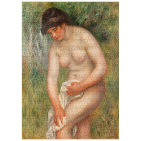 Darstellung des Puzzle Motivs Bather Drying Herself (1901-1902) by Pierre-Auguste Renoir - Puzzleteile: 1000