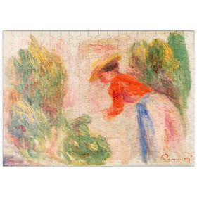 Darstellung des Puzzle-Motivs Woman Gathering Flowers (1906-1910) by Pierre-Auguste Renoir – Puzzleteile: 200
