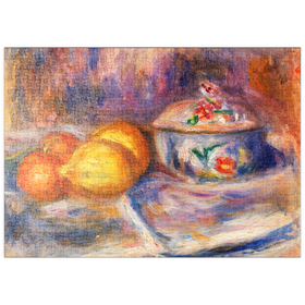 Darstellung des Puzzle Motivs Fruit and Bonbonnière (1915-1917) by Pierre-Auguste Renoir - Puzzleteile: 500