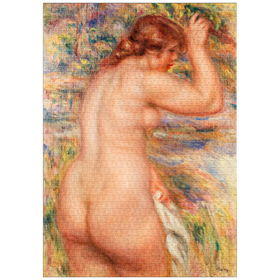 Darstellung des Puzzle-Motivs Nude in a Landscape (Nu dans un paysage) (1917) by Pierre-Auguste Renoir – Puzzleteile: 1000
