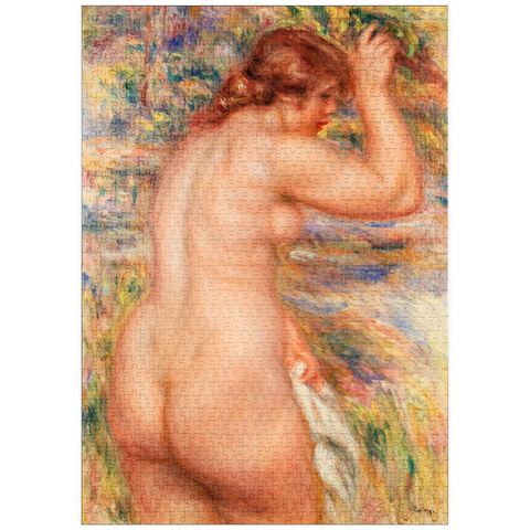 puzzleplate Nude in a Landscape (Nu dans un paysage) (1917) by Pierre-Auguste Renoir 1000 Puzzle