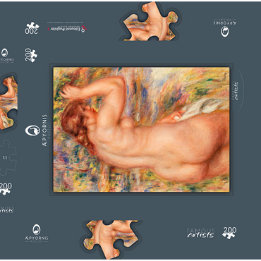 Nude in a Landscape (Nu dans un paysage) (1917) by Pierre-Auguste Renoir 200 Puzzle Schachtel 3D Modell