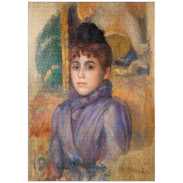 puzzleplate Portrait of a Young Woman (Portrait de jeune femme) (1885) by Pierre-Auguste Renoir 1000 Puzzle