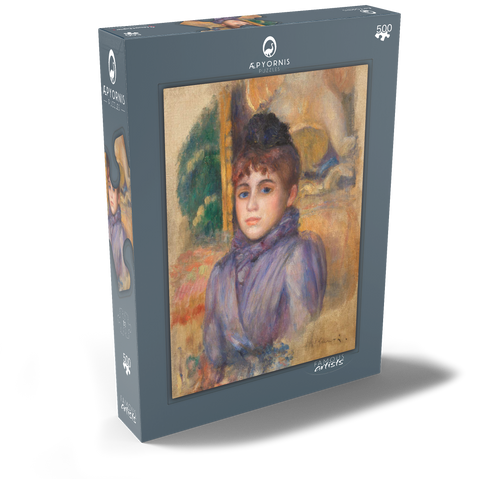 Portrait of a Young Woman (Portrait de jeune femme) (1885) by Pierre-Auguste Renoir 500 Puzzle Schachtel Ansicht2