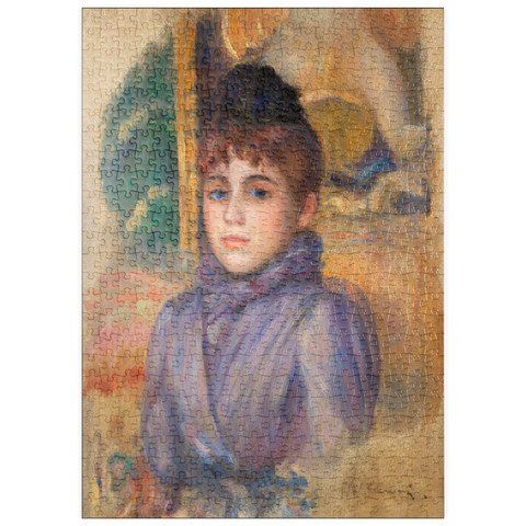 puzzleplate Portrait of a Young Woman (Portrait de jeune femme) (1885) by Pierre-Auguste Renoir 500 Puzzle