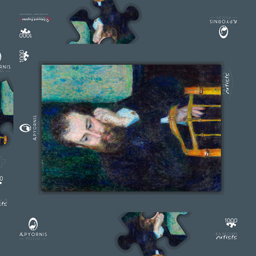Alfred Sisley (1876) by Pierre-Auguste Renoir 1000 Puzzle Schachtel 3D Modell