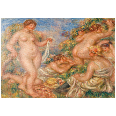 puzzleplate Composition, Five Bathers (Composition, cinq baigneuses) (1917–1919) by Pierre-Auguste Renoir 1000 Puzzle