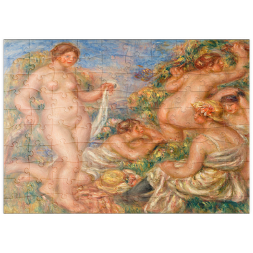 puzzleplate Composition, Five Bathers (Composition, cinq baigneuses) (1917–1919) by Pierre-Auguste Renoir 100 Puzzle