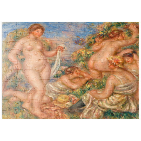 puzzleplate Composition, Five Bathers (Composition, cinq baigneuses) (1917–1919) by Pierre-Auguste Renoir 100 Puzzle