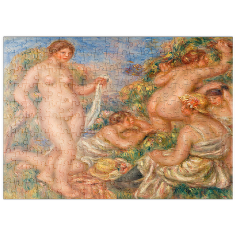 puzzleplate Composition, Five Bathers (Composition, cinq baigneuses) (1917–1919) by Pierre-Auguste Renoir 200 Puzzle