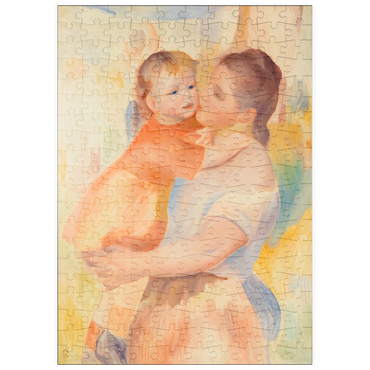 puzzleplate Washerwoman and Child (La Blanchisseuse et son enfant) (1886) by Pierre-Auguste Renoir 200 Puzzle