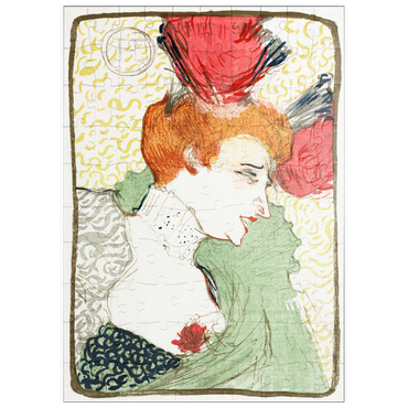 puzzleplate Bust of Mademoiselle Lender (1895) by Henri de Toulouse–Lautrec 100 Puzzle