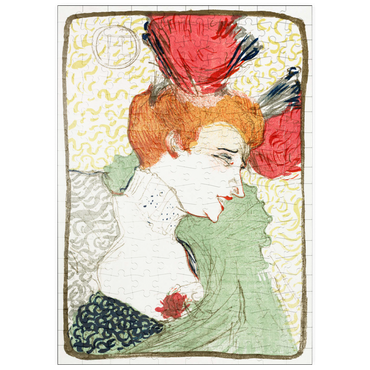 puzzleplate Bust of Mademoiselle Lender (1895) by Henri de Toulouse–Lautrec 200 Puzzle