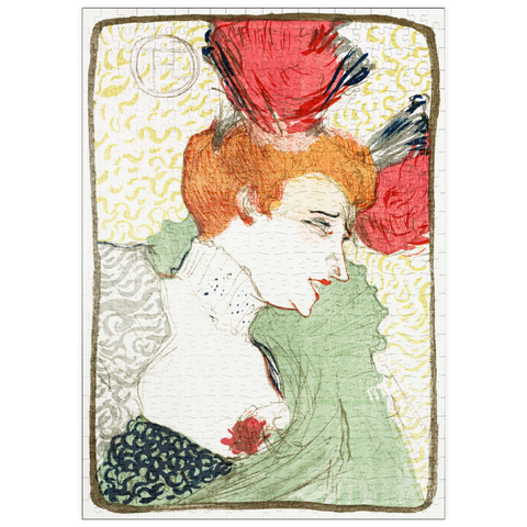 puzzleplate Bust of Mademoiselle Lender (1895) by Henri de Toulouse–Lautrec 500 Puzzle