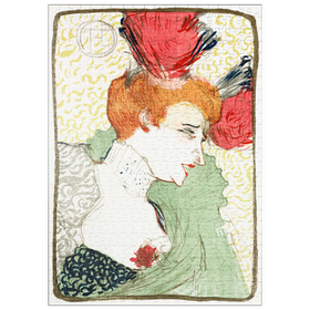 Darstellung des Puzzle Motivs Bust of Mademoiselle Lender (1895) by Henri de Toulouse-Lautrec - Puzzleteile: 500
