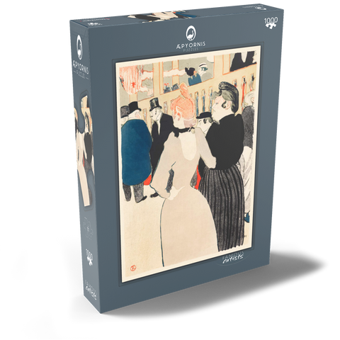 At the Moulin Rouge: La Goulue and Her Sister (1892) by Henri de Toulouse–Lautrec 1000 Puzzle Schachtel Ansicht2