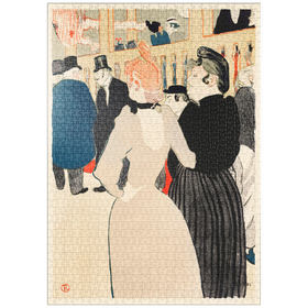 Darstellung des Puzzle-Motivs At the Moulin Rouge: La Goulue and Her Sister (1892) by Henri de Toulouse-Lautrec – Puzzleteile: 1000