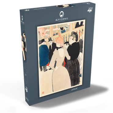 At the Moulin Rouge: La Goulue and Her Sister (1892) by Henri de Toulouse–Lautrec 100 Puzzle Schachtel Ansicht2