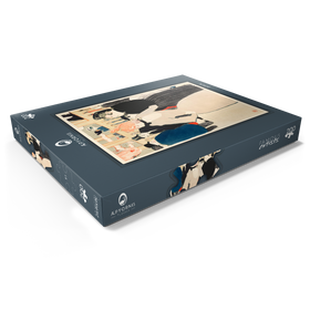 Darstellung des Puzzle Motivs At the Moulin Rouge: La Goulue and Her Sister (1892) by Henri de Toulouse-Lautrec - Puzzleteile: 200