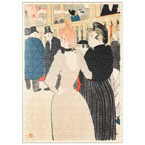 puzzleplate At the Moulin Rouge: La Goulue and Her Sister (1892) by Henri de Toulouse–Lautrec 200 Puzzle
