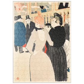 Darstellung des Puzzle Motivs At the Moulin Rouge: La Goulue and Her Sister (1892) by Henri de Toulouse-Lautrec - Puzzleteile: 200