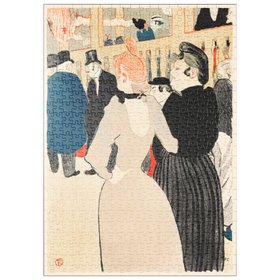 Darstellung des Puzzle Motivs At the Moulin Rouge: La Goulue and Her Sister (1892) by Henri de Toulouse-Lautrec - Puzzleteile: 500