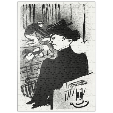 puzzleplate Le Café-concert: Une Spectatrice (1893) by Henri de Toulouse–Lautrec 200 Puzzle